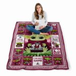 personalized new mexico state aggies baby yoda crimson blanket high quality
