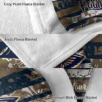 personalized new orleans pelicans floral stripes navy white blanket best selling