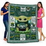 personalized new york jets baby yoda green blanket best selling
