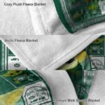personalized new york jets baby yoda green blanket best selling