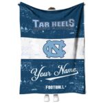 Personalized North Carolina Tar Heels Grunge Texture Light Blue White Blanket 1 personalized north carolina tar heels grunge texture light blue white blanket best selling