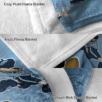 personalized north carolina tar heels mickey light blue blanket best selling
