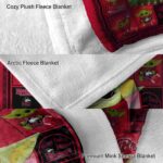 personalized northern illinois huskies baby yoda red blanket best selling