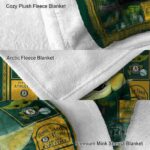 personalized oakland athletics baby yoda green blanket premium grade