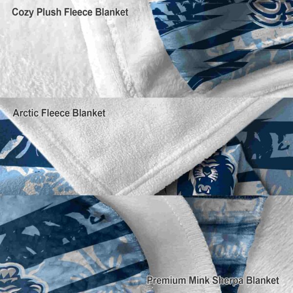 personalized old dominion monarchs floral stripes blue white blanket premium grade