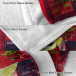 personalized ole miss rebels baby yoda red blanket best selling
