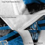 personalized orlando magic grunge streaks blue blanket best selling