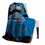 personalized orlando magic grunge streaks blue blanket best selling