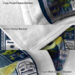 personalized penn state nittany lions baby yoda blue blanket best selling