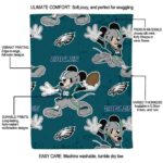personalized philadelphia eagles mickey green blanket new arrival
