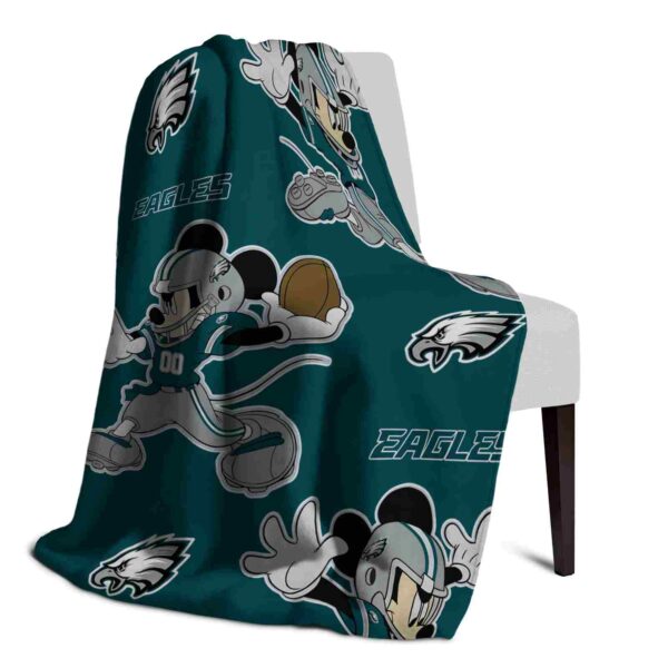 personalized philadelphia eagles mickey green blanket top rated