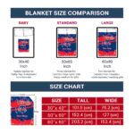 personalized philadelphia phillies grunge streaks blue blanket trendy