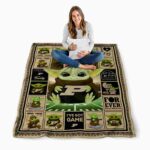 personalized purdue boilermakers baby yoda gold blanket best selling