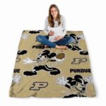 personalized purdue boilermakers mickey gold blanket best selling