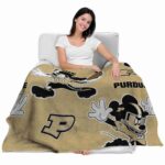 personalized purdue boilermakers mickey gold blanket best selling