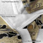 personalized purdue boilermakers mickey gold blanket best selling