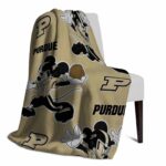personalized purdue boilermakers mickey gold blanket best selling