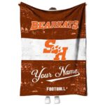 Personalized Sam Houston Bearkats Grunge Texture Orange White Blanket 1 personalized sam houston bearkats grunge texture orange white blanket best selling