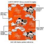 personalized sam houston bearkats mickey orange blanket best selling