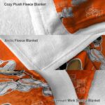 personalized sam houston bearkats mickey orange blanket best selling