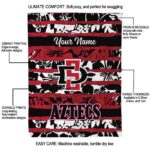 personalized san diego state aztecs floral stripes red white blanket best selling
