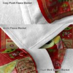 personalized san francisco 49ers baby yoda red blanket premium grade