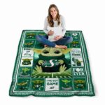 personalized saskatchewan roughriders baby yoda green blanket best selling