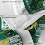 personalized saskatchewan roughriders baby yoda green blanket best selling