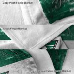 personalized saskatchewan roughriders grunge texture green white blanket best selling