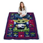 personalized south alabama jaguars baby yoda blue blanket high quality
