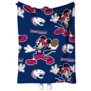 personalized south alabama jaguars mickey blue blanket best selling