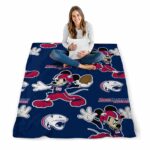 personalized south alabama jaguars mickey blue blanket high quality