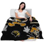 personalized southern miss golden eagles mickey black blanket best selling