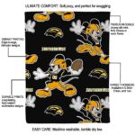 personalized southern miss golden eagles mickey black blanket best selling