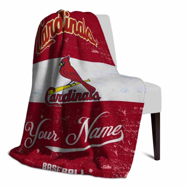 personalized st louis cardinals grunge texture red white blanket top rated