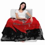 personalized tampa bay buccaneers grunge streaks red blanket best selling