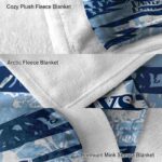 personalized tampa bay rays floral stripes navy white blanket premium grade