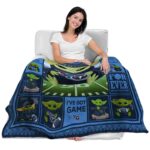 personalized tennessee titans baby yoda navy blanket latest model