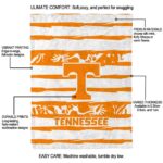 personalized tennessee volunteers floral stripes orange white blanket new arrival