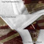 personalized texas state bobcats grunge streaks maroon blanket best selling