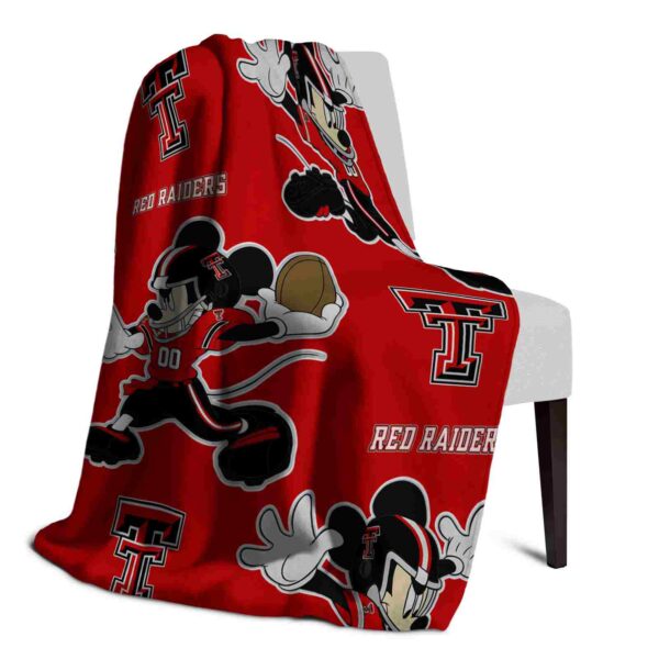 personalized texas tech red raiders mickey red blanket top rated