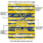 personalized toledo rockets floral stripes blue white blanket best selling