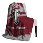 personalized troy trojans grunge streaks red blanket best selling