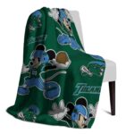 personalized tulane green wave mickey green blanket top rated