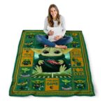 personalized uab blazers baby yoda green blanket best selling