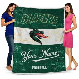 personalized uab blazers grunge texture green white blanket fashion forward