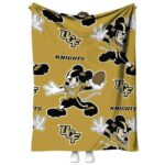 personalized ucf knights mickey gold blanket best selling