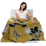 personalized ucf knights mickey gold blanket best selling