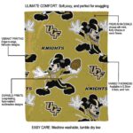 personalized ucf knights mickey gold blanket best selling