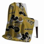 personalized ucf knights mickey gold blanket best selling